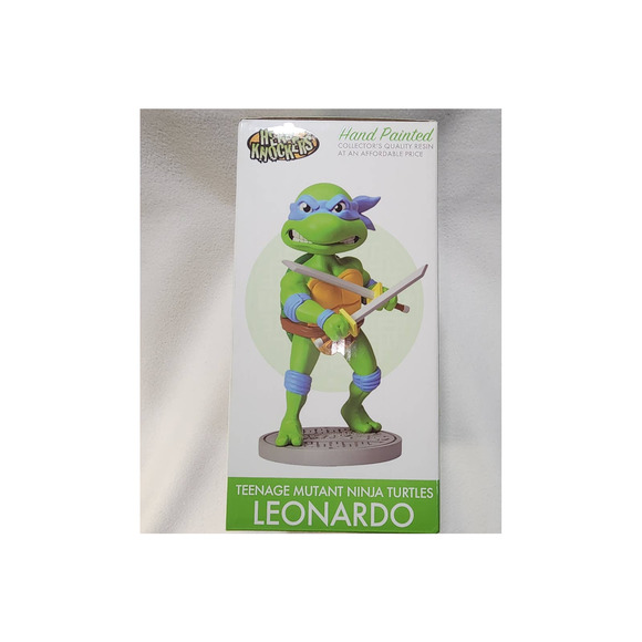 teenage mutant ninja turtles head knockers Leonardo collectors quality resin - Picture 11 of 11